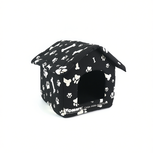 Cuccia per Animali Yommy S 42x40x37cm in Tessuto Morbido per Cani e Gatti con Design a Impronta di Zampa - Product Image 2