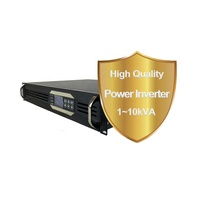 Convertisseur électrique BVT 19 pouces pour rack, 24VDC vers 220VAC, onde sinusoïdale pure, 1Kva, pour salle de télécommunications