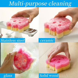 Éponge de nettoyage multifonctionnelle en polyester écologique la plus vendue, éponge à <span class=keywords><strong>vaisselle</strong></span> mignonne et multifonctionnelle pour chaton, éponge à récurer puissante - Product Image 4