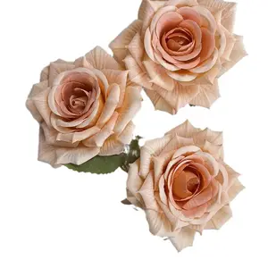 Dusty Pink Smoky Lavender Rose Faux Flower Artificial Rose Flower for DIY Flower Party Wedding Home Decoration