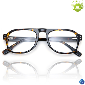 Monturas de Gafas de Acetato, Monturas de Gafas Retro, Montura Gruesa, Diseño que se Ajusta al Rostro, Montura Antideslizante para Unisex - Product Image 1