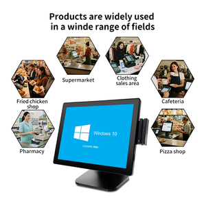 Nhà Máy Nhà sản xuất <span class=keywords><strong>15</strong></span> <span class=keywords><strong>inch</strong></span> màn hình cảm ứng bán lẻ POS thiết bị đầu cuối <span class=keywords><strong>15</strong></span>.6 ''pos hệ thống tiền mặt đăng ký điểm của hệ thống bán hàng - Product Image 4