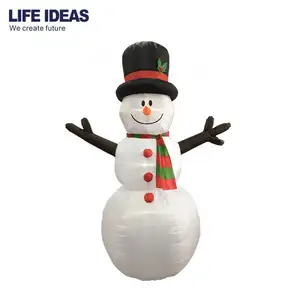 Лидер продаж, уличные рождественские украшения, украшение двора, надувной снеговик из полиэстера