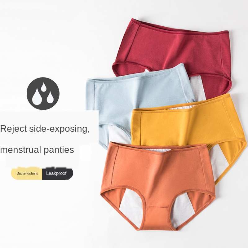 Warme atmungsaktive reine Baumwolle Physio logische Höschen Damen Nahtlose Unterwäsche Menstruation periode Auslaufs ichere Baumwolle