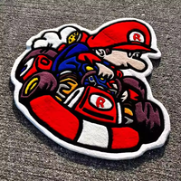 Tapis fait main en acrylique à poils longs 3D, design personnalisé, logo anime dessin animé, livraison directe, décoration intérieure