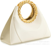 Nouveauté Sac Femme en Cuir PU Style Européen et Américain, Sac de Soirée Rétro Haut de Gamme, Mini Sac Cabas Tendance pour Femmes