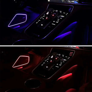 Éclairage d'ambiance intérieur SIYU, éclairage <span class=keywords><strong>de</strong></span> <span class=keywords><strong>contour</strong></span> <span class=keywords><strong>de</strong></span> <span class=keywords><strong>porte</strong></span>, phare avant, nouvelle version améliorée, 12V 72W, garantie 1 an pour PANAMERA (971) - Product Image 3