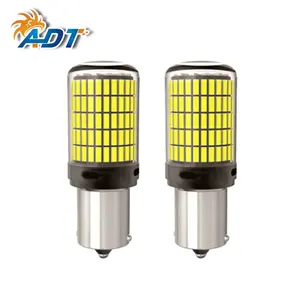 ADT אדום לבן צהוב רכב DRL הפעל אות אורות חניה אור 150 נוריות 4014SMD 3600LM Canbus לא שגיאת רכב led הנורה 22W 1157 BAY15