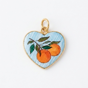 Colgantes de latón chapado en oro con patrones pintados y diseño de gota de aceite, con dijes de langosta y cereza, accesorios de joyería DIY para vacaciones en la playa - Product Image 5