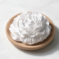 Diffuseur d'huiles essentielles en pierre de plâtre parfumé, fait main, en céramique sur base bois, pour la maison, parfum d'ambiance, désodorisant d'air, vente en gros