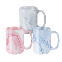 PYD Life Fabricant Porcelaine de 15oz Blanc Personnalisé Logo Personnalisé Imprimé Noël Sublimation Tasse En Céramique Tasses À Café