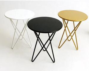 고품질 금 금속 인형 가구 1/6 가늠자 의자 및 테이블 - Product Image 5