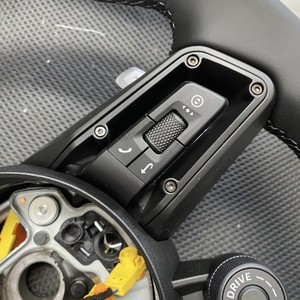 Volante de Cuero para <span class=keywords><strong>Porsche</strong></span> Cayenne Panamera <span class=keywords><strong>911</strong></span> 718 Macan Facelift con Palancas de Cambio y Selector de Modo - Product Image 3