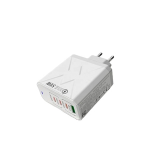 Vendita calda ue UK US Plug 50W USB <span class=keywords><strong>A</strong></span> + tipo <span class=keywords><strong>C</strong></span> ricarica veloce adattatore di alimentazione per telefono cellulare - Product Image 1