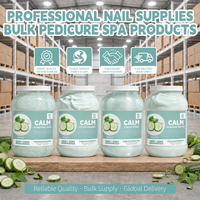 Kit de pédicure spa 4 étapes de qualité professionnelle, formule personnalisée, format gallon, fournitures en gros pour soins des pieds pour importateurs de produits de spa pour ongles