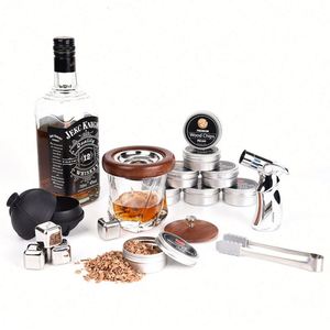 Design Custom Logo Whiskey Smoker Kit Portable Stainless Steel <b>Smoking</b> Gun Set | Luxury Cocktail Gift for Corporate Client - Product Image 3