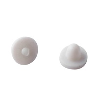 Bouchons d'oreilles en silicone transparents en forme de soucoupe volante, remplacement en plastique pour boucles d'oreilles, marque Jialin