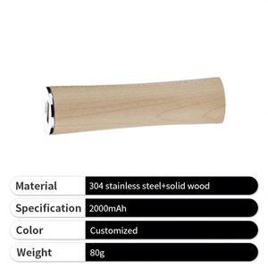 Portable Mini Wood Power Bank Custom Logo Small Size Wooden Ultra Slim Round Powerbank for Travel - Product Image 4