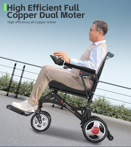 <span class=keywords><strong>Fauteuil</strong></span> <span class=keywords><strong>roulant</strong></span> <span class=keywords><strong>électrique</strong></span> portable en alliage d'aluminium ultra <span class=keywords><strong>léger</strong></span> pliable pour personnes âgées - Product Image 2