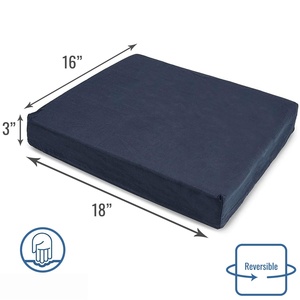 Coussin de siège en mousse à mémoire de forme à soutien ferme multi-usages pour soulager la douleur, avec housse amovible et lavable, pour fauteuil roulant, chaise de bureau, usage quotidien - Product Image 5
