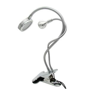 Lámpara de escritorio LED con Clip USB Flexible, lámpara de libro con Clip ajustable de doble cabezal regulable <span class=keywords><strong>para</strong></span> reparación de teléfonos móviles, trabajo de maquillaje de belleza - Product Image 1