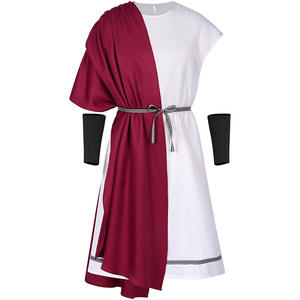 Costume de Toga pour Homme avec Couronne de Lauriers et Bracelets – Tenue de Fête Grecque ou Romaine pour Adulte, Idéale pour le <span class=keywords><strong>Carnaval</strong></span> - Product Image 3