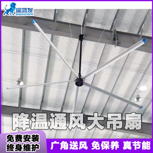 Industrial Ceiling <b>Fan</b> 54in Aluminum Alloy Blades Ball Bearing Axial <b>Fan</b> For Factory Warehouse Ventilation Cooling - Product Image 5