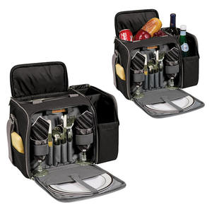 Conjunto completo de <span class=keywords><strong>cesta</strong></span> de pícnic para 4 personas, bolsa de refrigerador de alimentos aislado, mochila para acampar al aire libre y <span class=keywords><strong>Picnic</strong></span> - Product Image 3