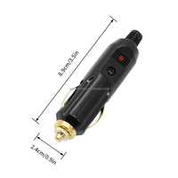 Amerikanischer Auto-Zigarettenanzünder-Stecker Vergoldet 12V/24V 5A 10A 20A Bakelit-Zigarettenanzünder-Adapter Anschluss