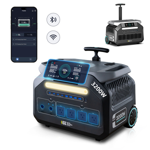 IEETek P3200 เครื่องจ่ายไฟแบบพกพา 2048WH 3200W อินเวอร์เตอร์คลื่นไซน์บริสุทธิ์ สำหรับใช้ในบ้านและนอกบ้าน รองรับแผงโซลาร์เซลล์สูงสุด 1000W สถานีไฟฟ้าสำรอง - Product Image 1