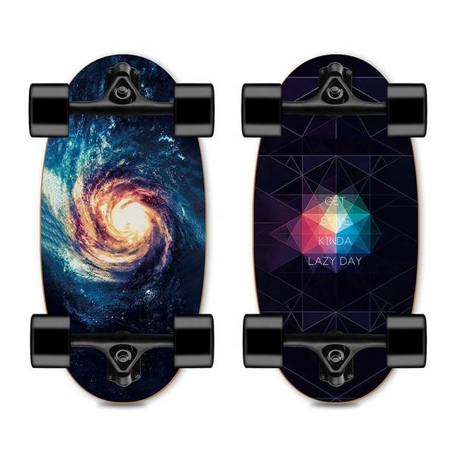 7ply Mini Custom Wood Egg Shape Deck Cruiser Ellipse Board Oval-shaped Skateboard for Teen