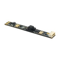 Cámara web industrial 720P 1MP USB2.0 compatible con UVC, módulo de cámara Plug&Play con PCB de tira estrecha mini y 2 micrófonos integrados para portátil