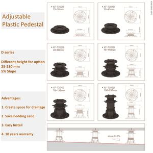 自流平可调塑料地块瓷石瓷砖支撑基座XF-T200D 25-30毫米 - Product Image 5