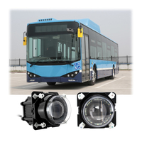 Phare de position avant Led 90mm 45W Phares de bus LED ronds de 3.5 pouces pour voitures universelles d'autobus