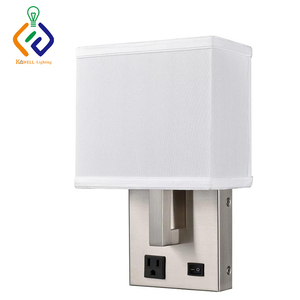 Lighting Wall Light Fixtures Headboard Sconce Lamparas De Pared Hotel Wall <strong>Lamp</strong> With <strong>Socket</strong> and <strong>Plug</strong> Cord - Product Image 3