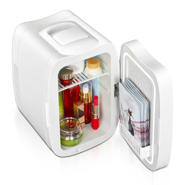 Beauty Fridge Vintage Fridge with Mirror LED Light Mini Fridge Affordable Ladies Boutique