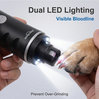 Shernbao PNG-008L - Cortaúñas Eléctrico Profesional para Perros, Recortador de Uñas para Mascotas de Alta Potencia, Cortaúñas Recargable Ultrasilencioso