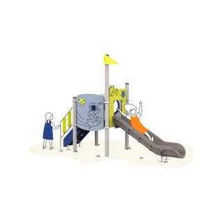 Yüksek kaliteli HPL Playsets oyun alanı ticari okul çocuklar için açık çocuk parkı ekipmanları slaytlar açık Playsets