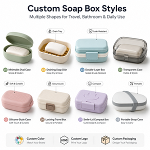 Boîte à savon de voyage multifonctionnelle de style chaud <span class=keywords><strong>portable</strong></span> et étanche avec couvercle pour appareil de salle de bain en plastique - Product Image 5