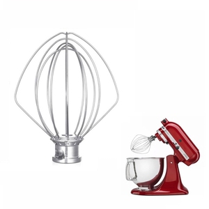 Accessoires de cuisine en gros pour batteur sur socle <span class=keywords><strong>KitchenAid</strong></span> 5QT, <span class=keywords><strong>fouet</strong></span> en acier inoxydable - Product Image 6