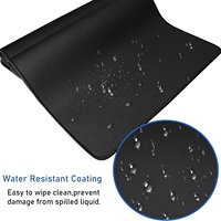 Tapis de souris de jeu en caoutchouc épais et antidérapant à design personnalisé imprimé XXL à grands bords cousus