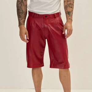 Shorts en cuir pour hommes personnalisés en gros, séchage rapide, dernières arrivées, shorts en cuir pour hommes - Product Image 1