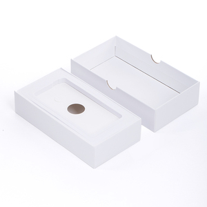 Mỏng các tông màu trắng trường hợp điện thoại với phí khe cắm, tùy chỉnh cho <span class=keywords><strong>iPhone</strong></span> 12-15 Pro Max cộng với, bán lẻ hiển thị bao bì giải pháp - Product Image 6