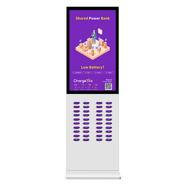 40 Slots With Screen Portable Public Shared Power Bank Outdoor Rental Station Machine Power Bank Rental Station
