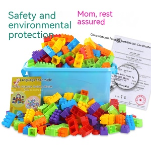 Nhà Máy Outlet Khối Toddler Đồ Chơi Cảm Giác Đồ Chơi Deluxe Xây Dựng Túi, Với 150 Miếng Và Hộp Lưu Trữ, Toddler Khối Đồ Chơi - Product Image 6