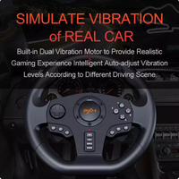 Volant de jeu PXN-V900 compatible avec PC/PS4/XBOXONE/SWITCH Volant de course de jeu à 900 degrés