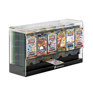 Maßgefertigter Acryl-Packungsspender mit 6 Fächern, Großhandel Booster-Pack Display-Spender, Acryl Booster-Packungsspender - Product Image 1