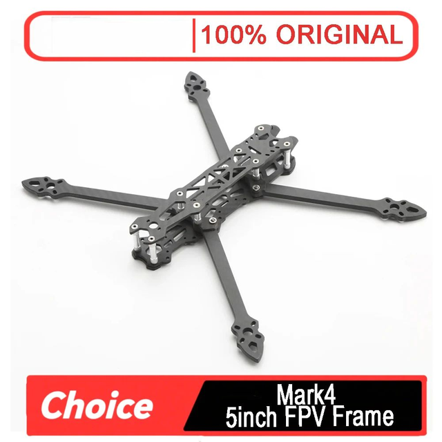 Mark4 5-Inch FPV Frame 225mm Wheelbase, 5mm Arm Carbon Fiber | Freestyle, Long Range & Racing Quadcopter
