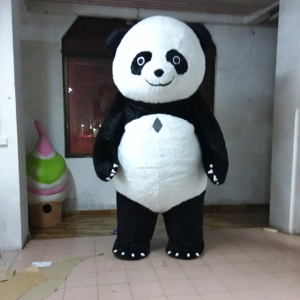 Costume de mascotte de grande taille, sur mesure, <span class=keywords><strong>Kungfu</strong></span> <span class=keywords><strong>Panda</strong></span>, costume de <span class=keywords><strong>panda</strong></span> gonflable personnalisé, costume de <span class=keywords><strong>panda</strong></span> gonflable publicitaire, costumes d'ours en peluche gonflables - Product Image 1