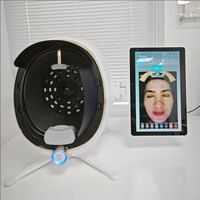 Système d'imagerie faciale 3D professionnel avec analyseur de peau IA, 8 sources lumineuses, 14 indicateurs de santé, en métal et ABS, design esthétique